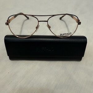 Bold Buffalo David Bitton Brown and Rose Gold Aviator Frame